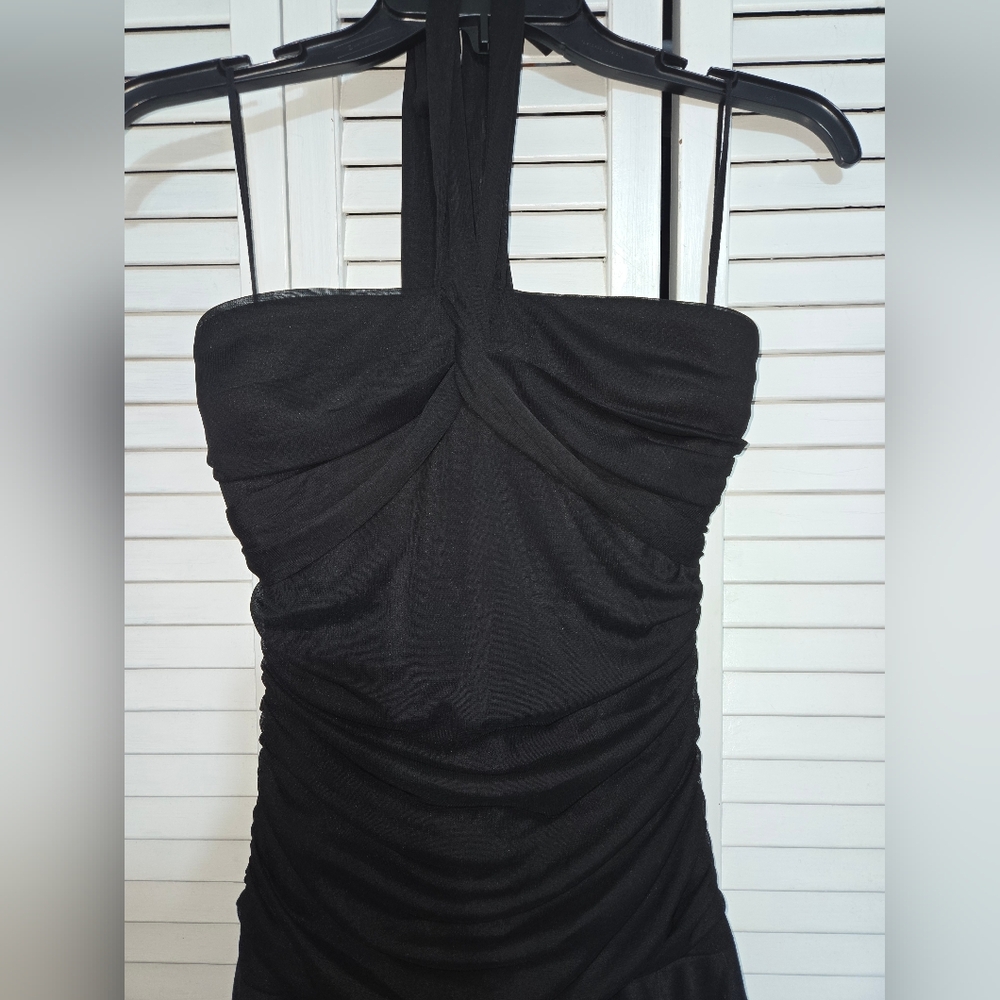 Ruby Rox Women's M Black Strapless Dress Vintage Prom Party - Picture 2 of 9